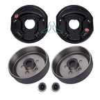 2 Pcs Trailer 5 on 4.5 Hub Drum Brake Kit for 3500 lbs (2012–2015)