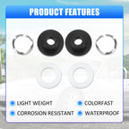 Set of 1 Car Window Bushings Kits for Mazda Miata (1990–2005) 909-925 Black