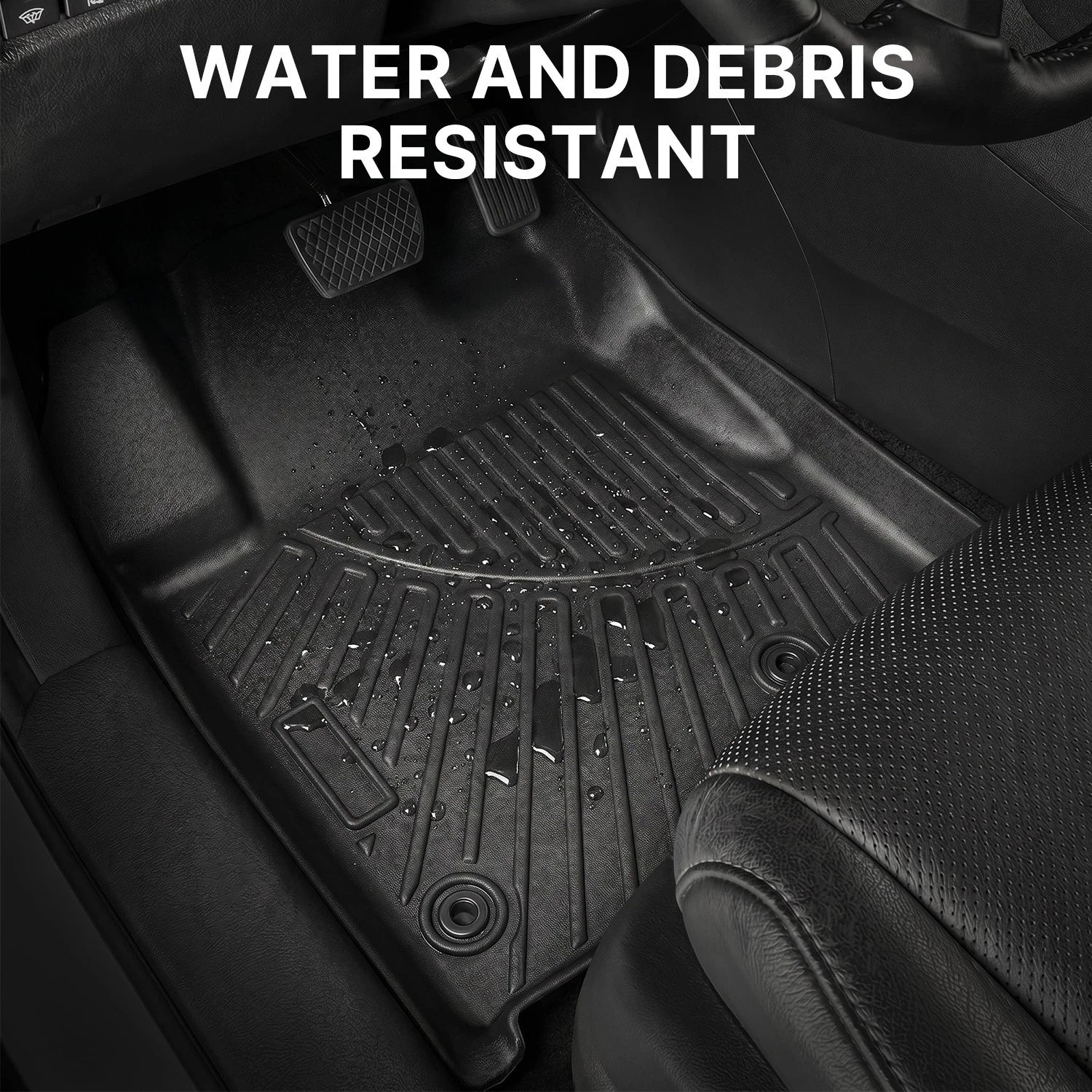 Set of 3 All Weather Floor Mats for Honda Pilot (2009–2015)