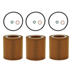 Oil Filter Set of 3 for BMW Z4 640i M2 3.0L (2006–2020) 11427566327