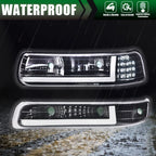 LED Tube DRL Headlight & Fog Lights for Silverado/Suburban (1999–2006)