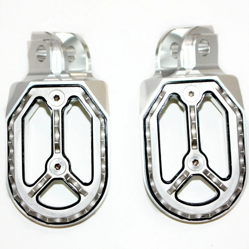 CNC Silver Foot Pegs for KTM 65SX (2000–2023) FX205
