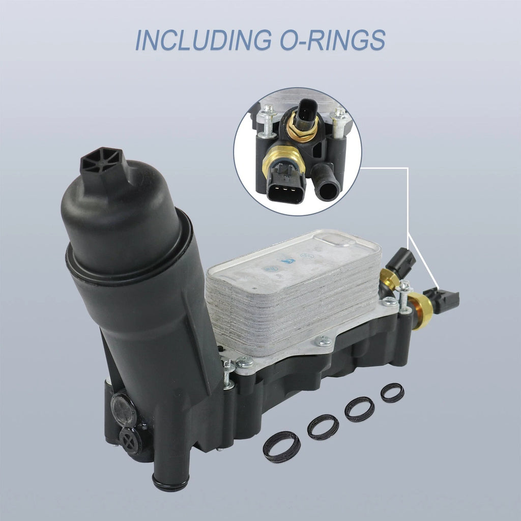 Oil Filter Cooler Housing Adapter for Chrysler Dodge Jeep Ram 3.6L (2011–2023)