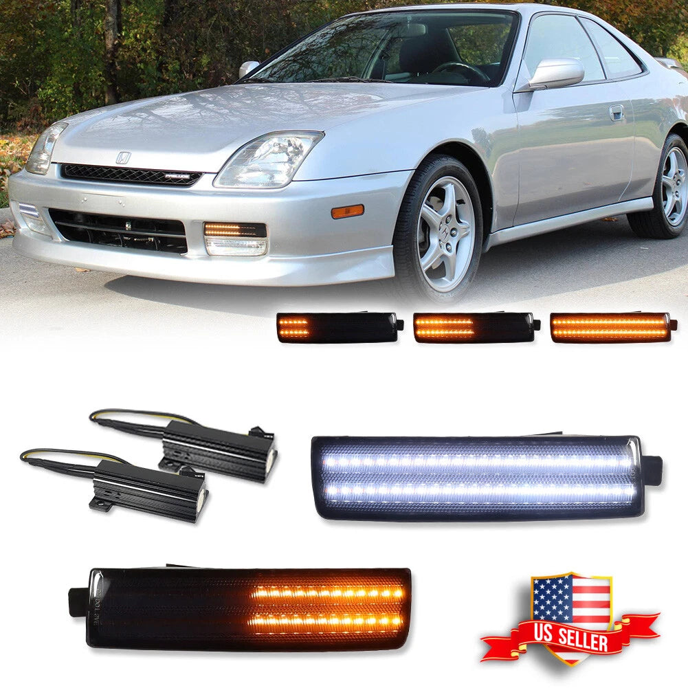 Smoke LED Front Bumper Signal Lamp for Honda Prelude (1997–2001)