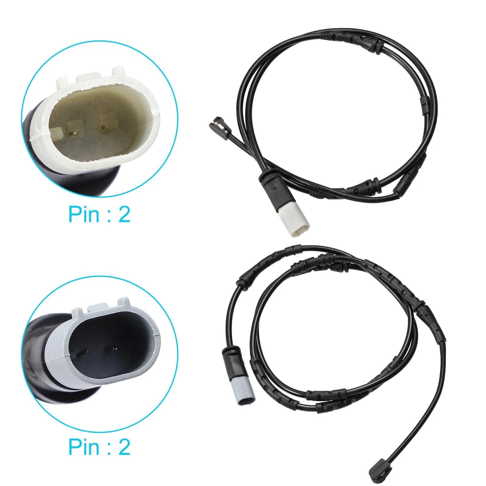 2X Brake Pad Wear Sensor for BMW X3 X4 (2011–2016) 34356790303