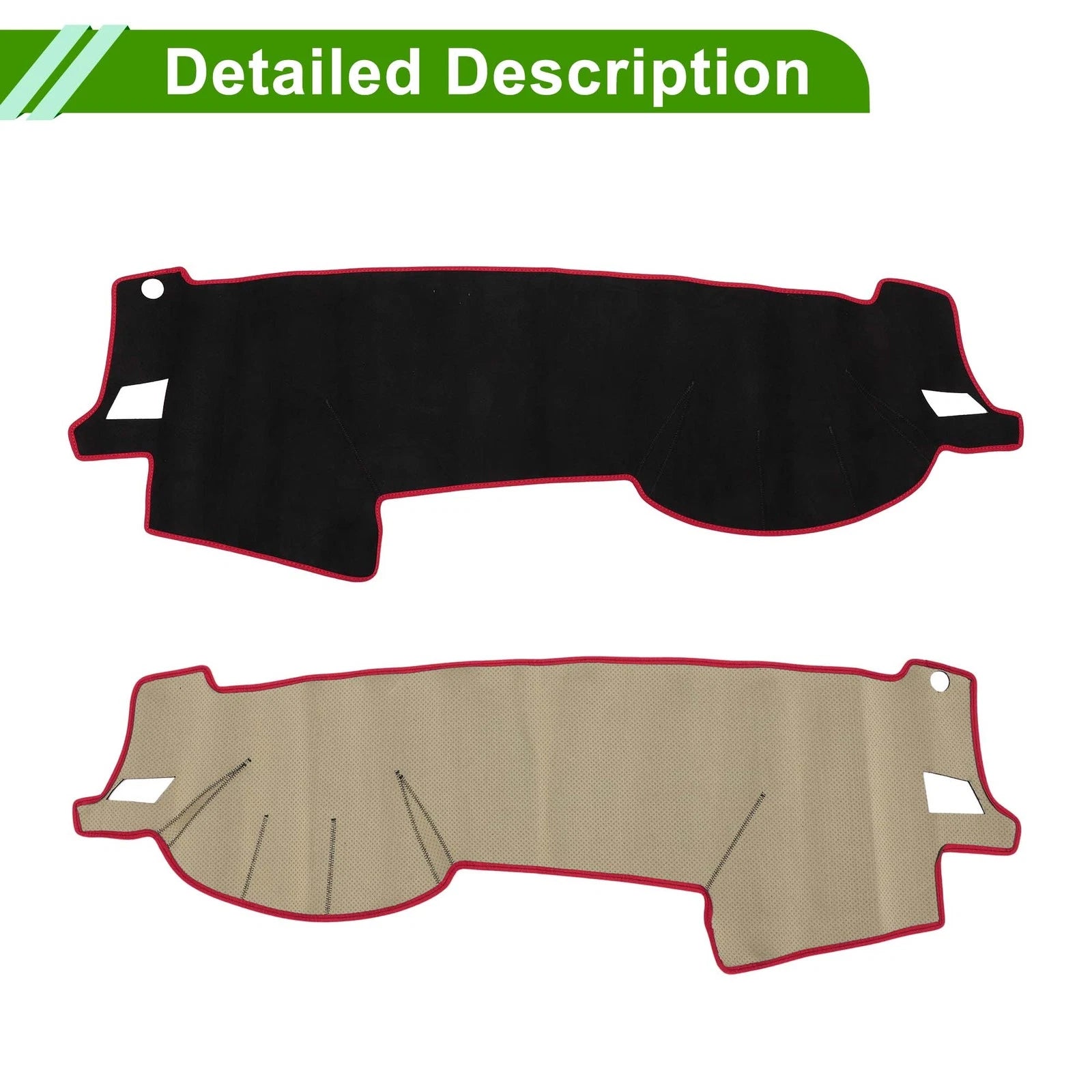 Dashboard Cover Mat for Subaru Outback (2015–2023) Black Red