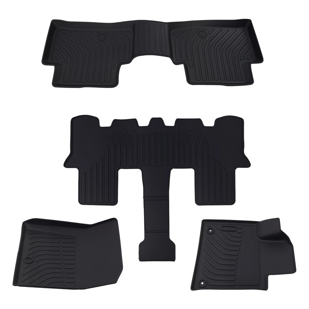 Set of 4 All Weather Floor Mats for Kia Sorento (2021–2025) Black TPE