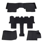 Set of 4 All Weather Floor Mats for Kia Sorento (2021–2025) Black TPE