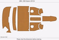 EVA Foam Teak Deck Pads for Glastron 205 GX (2005)