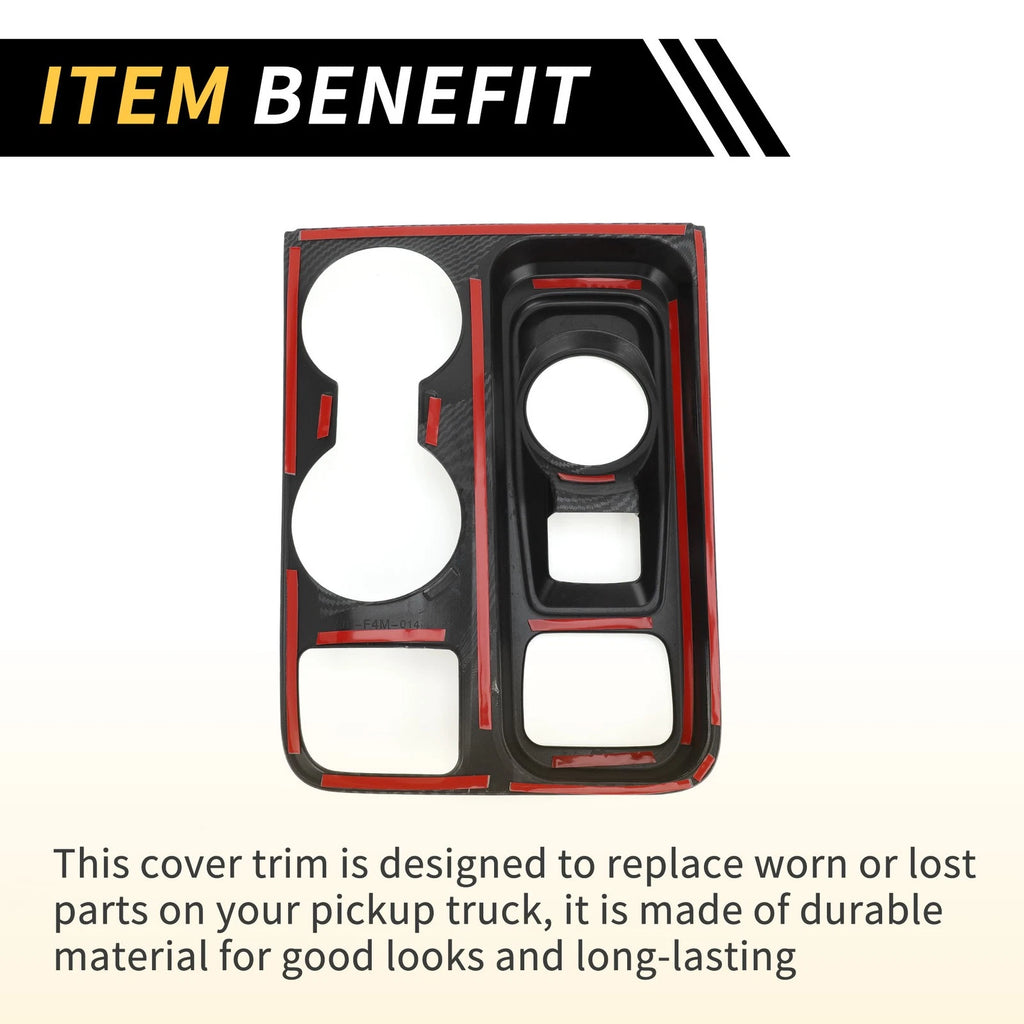Carbon Fiber Gear Shift Frame Panel Cover Trim for Ford Maverick (2022–2024)
