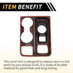 Carbon Fiber Gear Shift Frame Panel Cover Trim for Ford Maverick (2022–2024)
