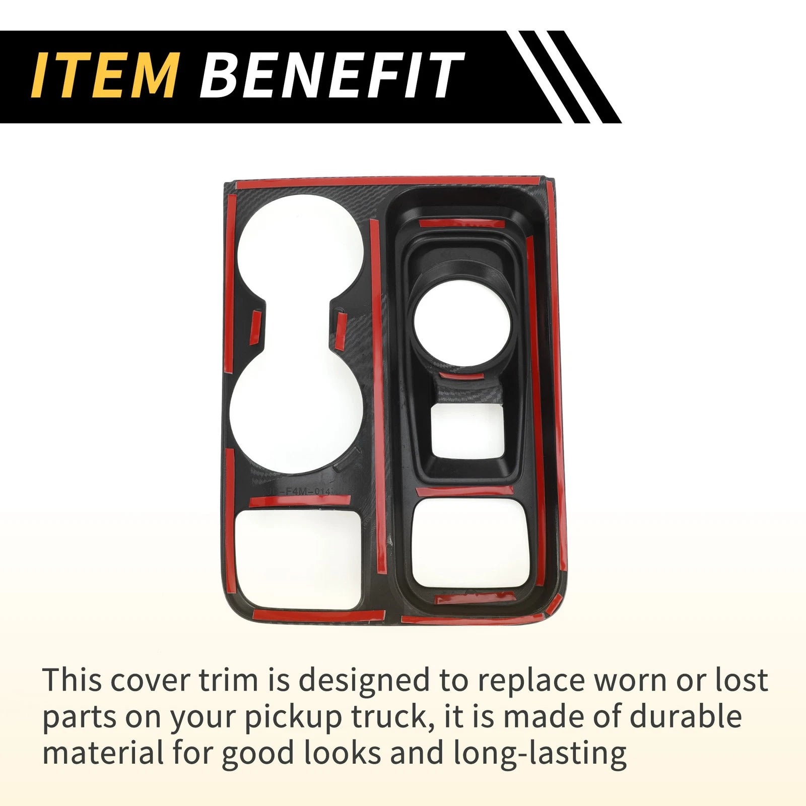 Carbon Fiber Gear Shift Frame Panel Cover Trim for Ford Maverick (2022–2024)