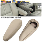 2pcs Seat Armrest Leather Cover for Lexus GX 470 (2003–2009) Ivory Beige EXV