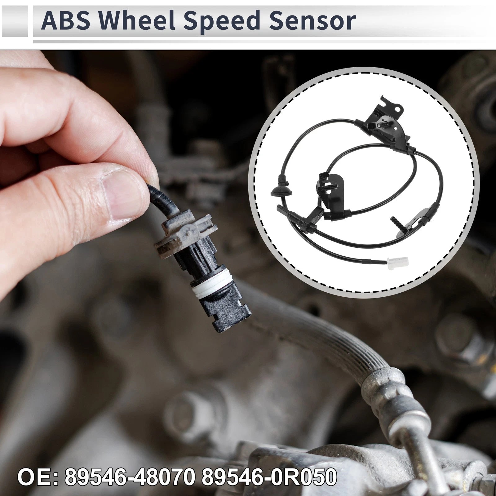 Rear Left ABS Wheel Speed Sensor No. 89546-48070 for Toyota RAV4 (2014–2018)