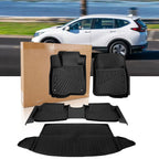 Set of 4 Floor Mats & Cargo Mat for Honda CR-V (2017–2022) TPE Liners