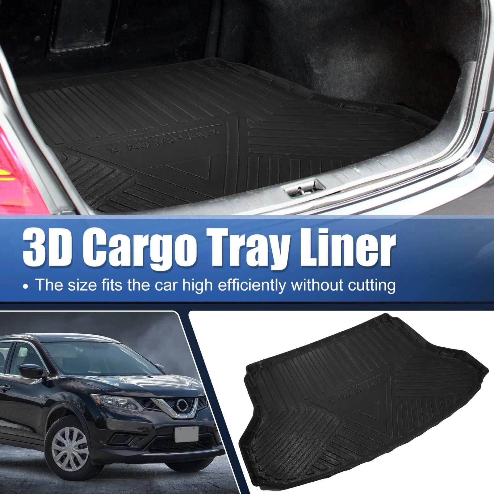TPE Rear Cargo Liner Trunk Mat for Nissan Rogue (2014–2020)