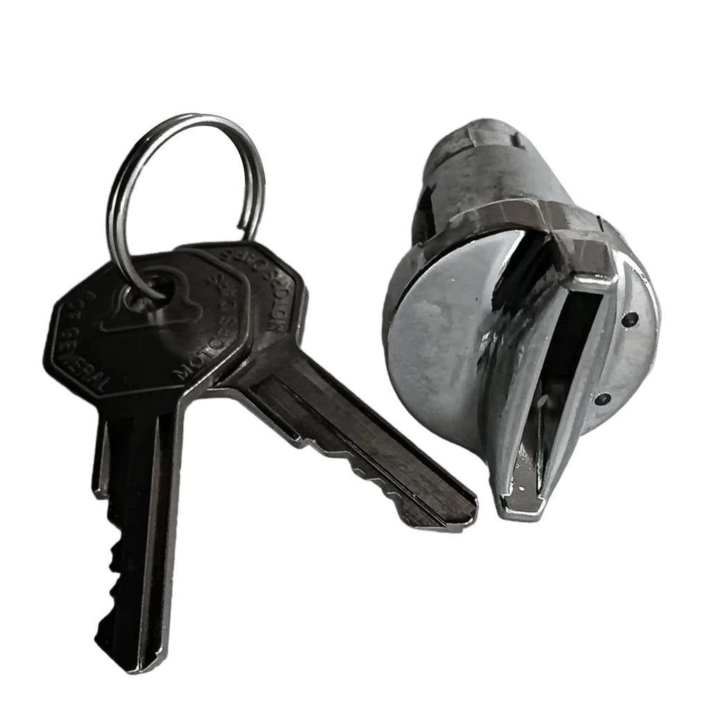 Chrome Ignition Lock Cylinder Zamak 5 w/ Keys for Chevrolet Corvette (1953–1964)