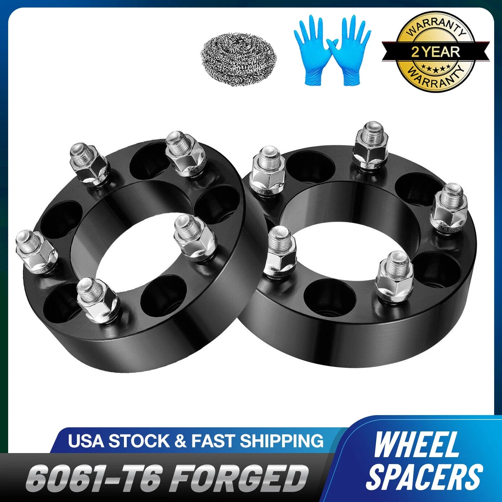 Set of 2 Wheel Spacers for Jeep Wrangler Cherokee Ford Mustang