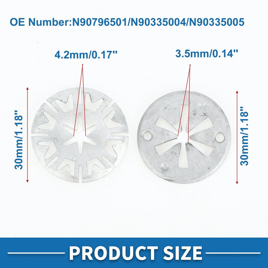 Set of 40 Heat Protection Clamping Discs Washer No.N90796501 for Audi A3 (2015–2024)