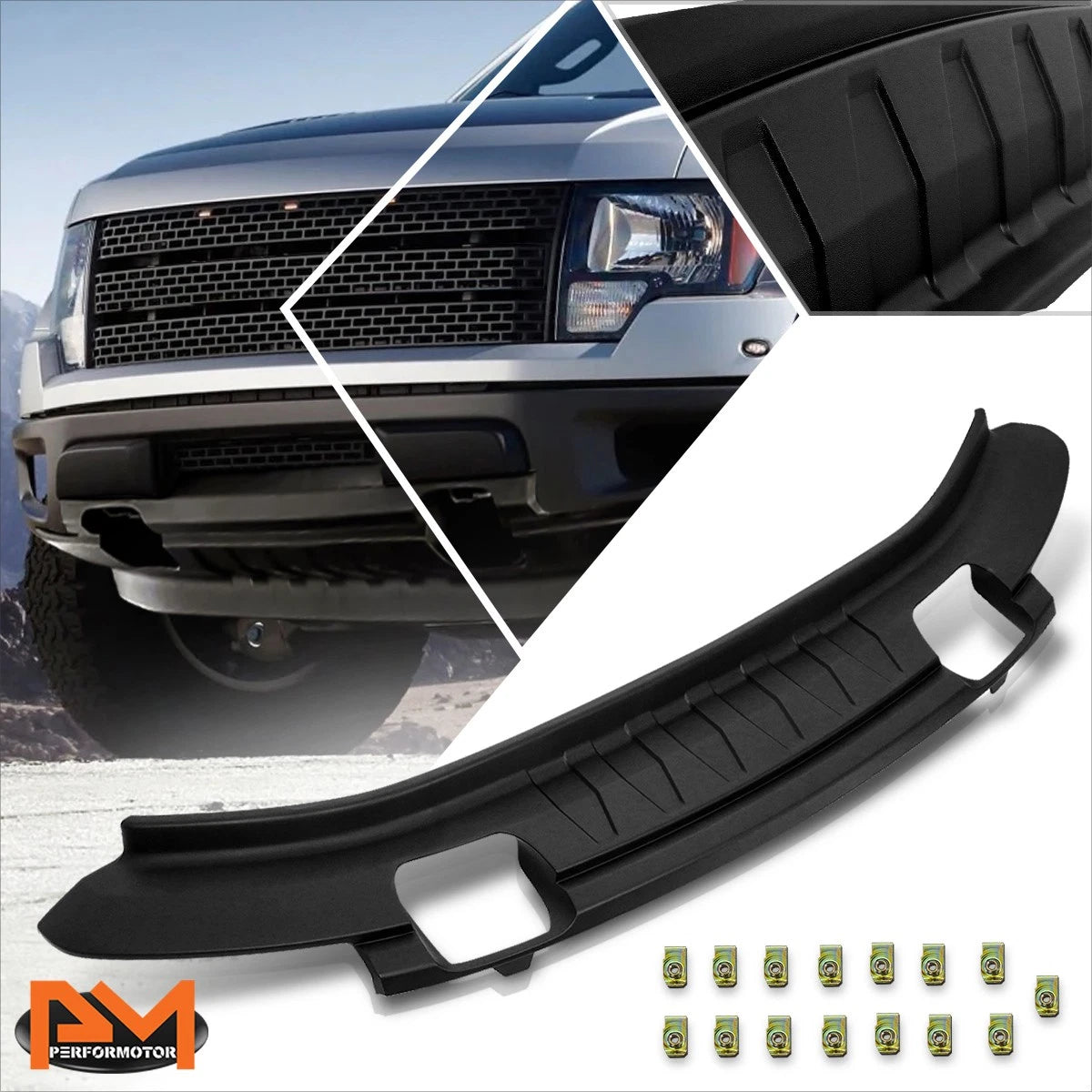 Front Lower Bumper Valance for Ford F-150 4WD (2009–2014) Matte Black