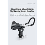 Stainless Steel 360 Adjustable Fishing Rod Holder for Boat (17x10.3x17cm)