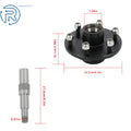 Trailer Hub Kit with Bearing for 2000 lbs Trailer (6 on 5.5")