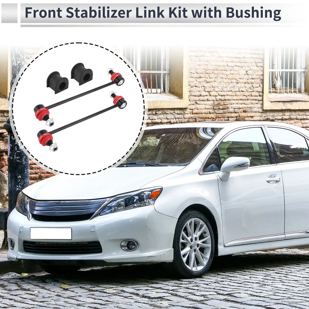 Front Stabilizer Bar Links Set of 2 with Bushing for Toyota Solara (2004–2008) No.K90344
