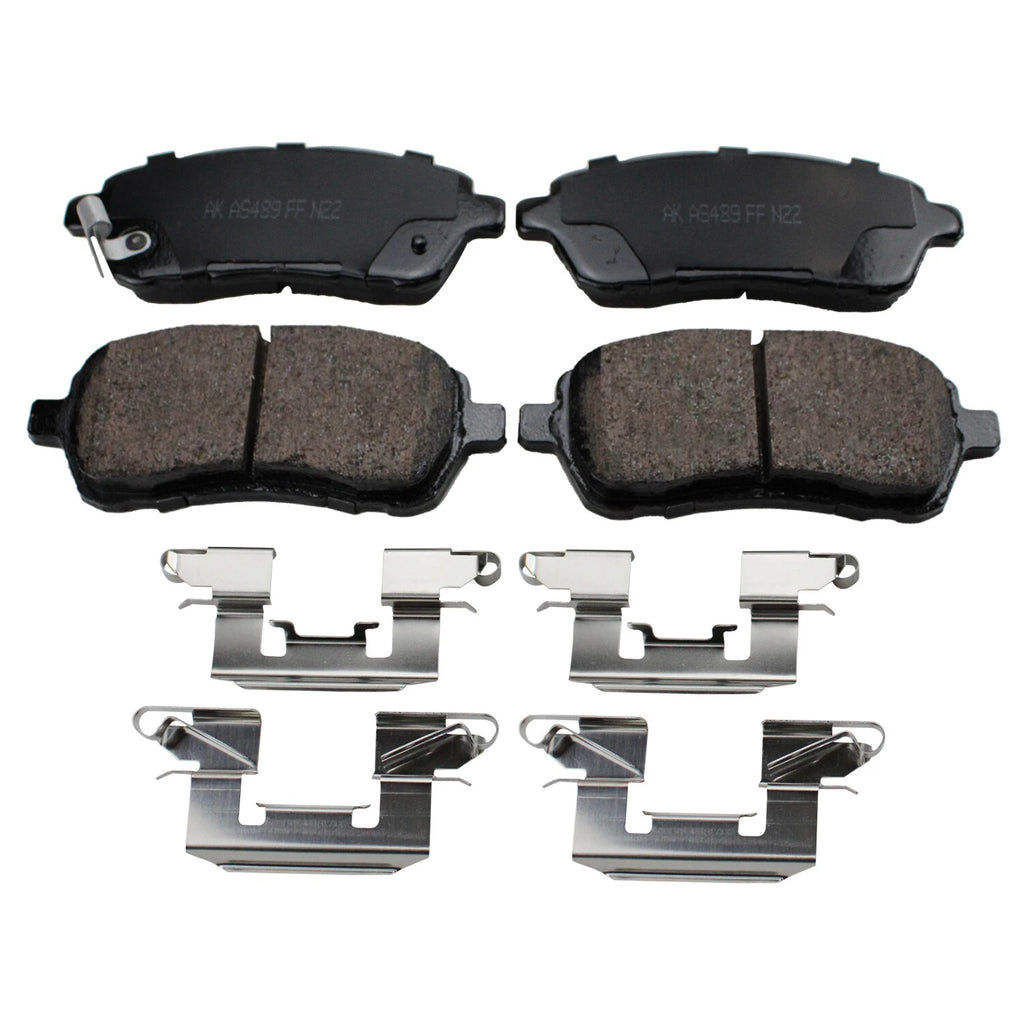Set of 4 Akebono ProAct Ultra Premium Ceramic Front Brake Pads for Ford Fiesta Mazda 2 (2011–2019)