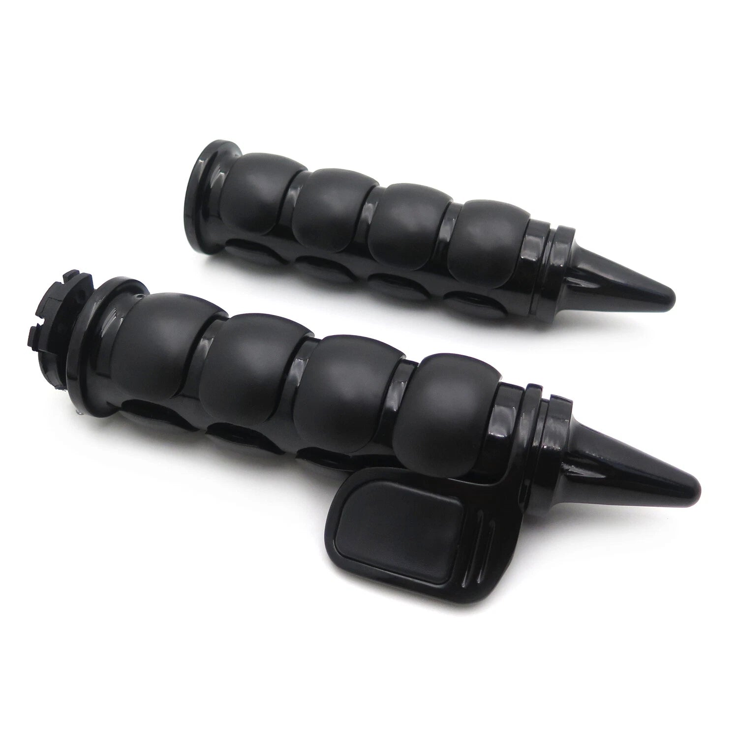 22mm Black Hand Grips for Suzuki Honda Yamaha (Motorcycle)