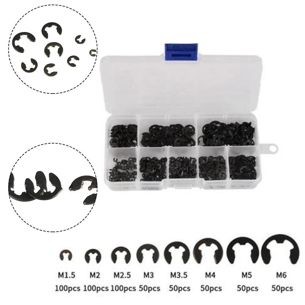 Set of 550 Assorted Clips for Various Applications