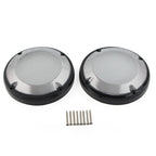 6.5" Saddlebag Lid Speaker Grill Covers for Harley Touring Electra Glide (83-20)
