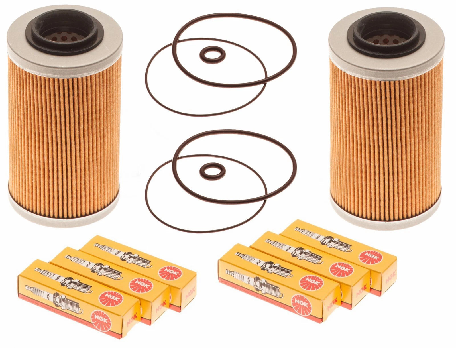 2X Maintenance Kit for Sea Doo 4-Tec (Oil Filter, O-Ring, NGK Spark Plugs)