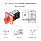 Motor Reversing Switch 20A HZ5D AC380V 660V for Automotive Applications
