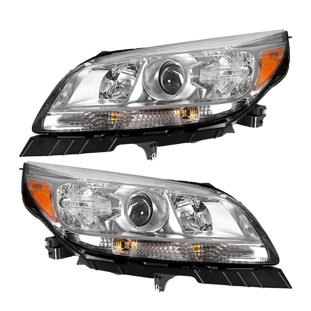 Headlight Pair for Chevy Malibu (2013â2015) Halogen