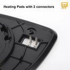 Right Side Heated White Mirror Glass for KIA Rio (2010–2012)