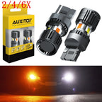 2X Switchback 7443 LED Turn Signal Light Bulbs for