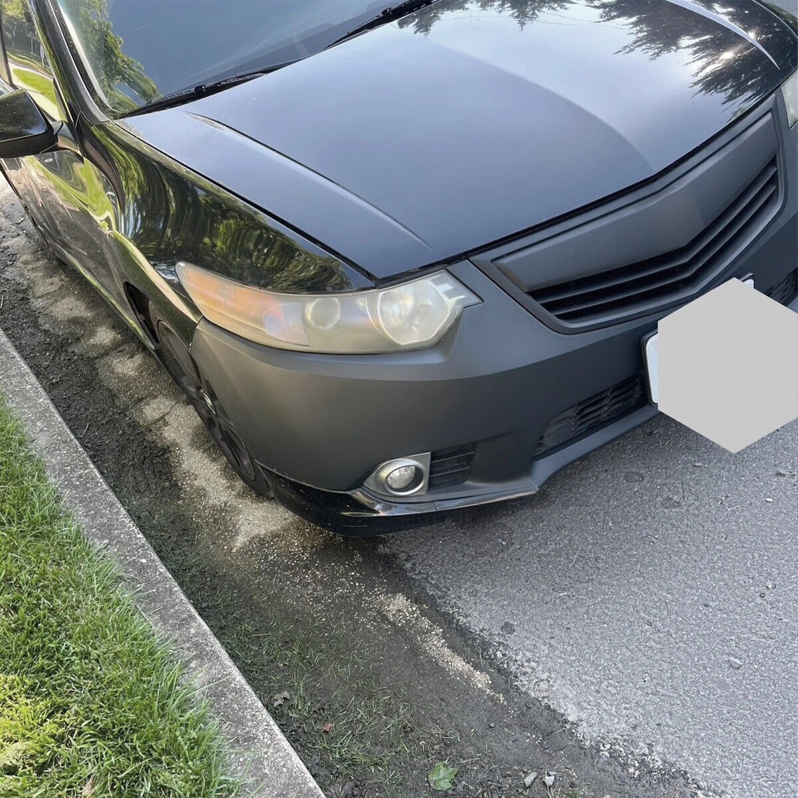 Matte Black Front Upper Grille for Acura TSX (2011–2014)