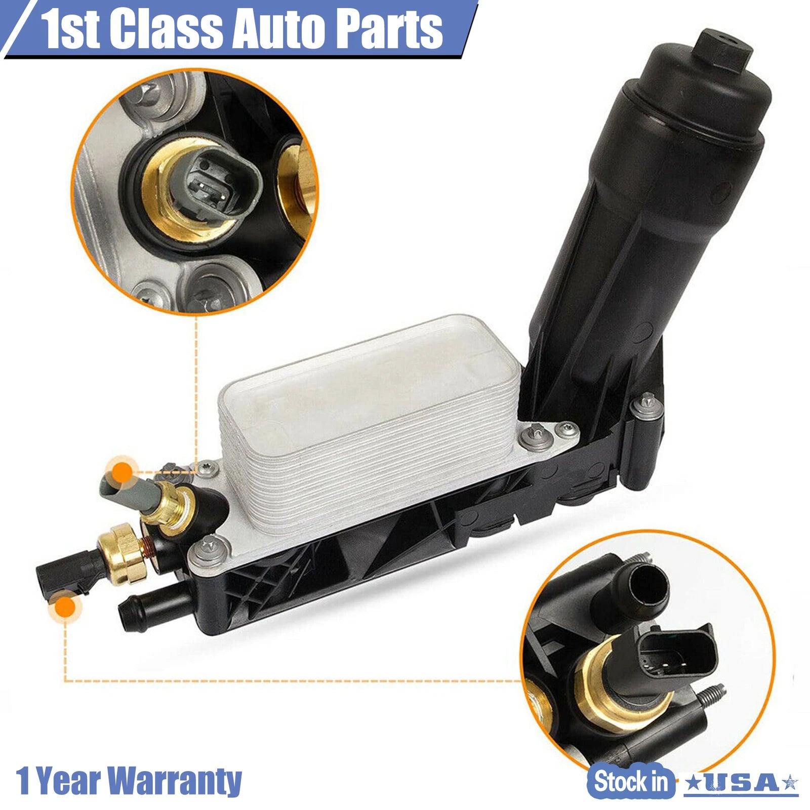 Oil Filter Housing Adapter Kit for Dodge Charger, Chrysler, Jeep Wrangler (2011–2013)