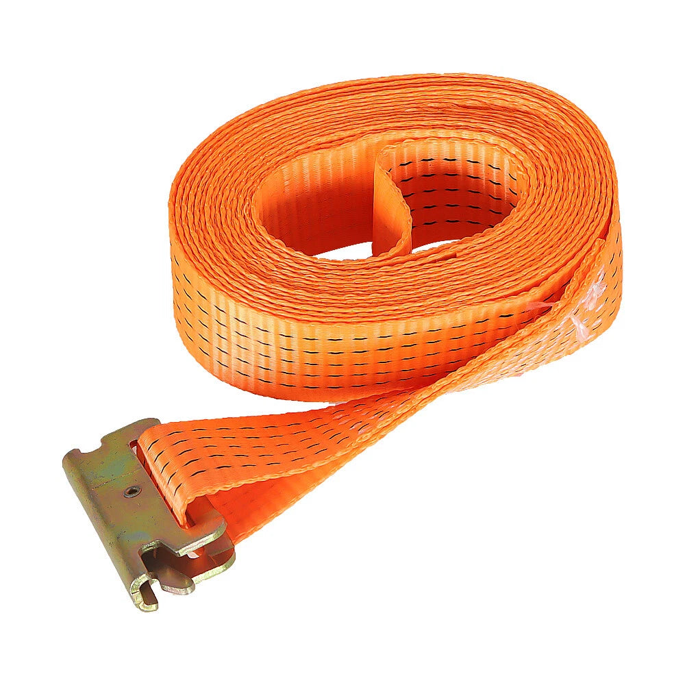 Set of 4 E-Track Ratchet Tie Down Straps for Enclosed Cargo Van (4400 lbs)