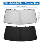 Car Window Cover for Honda N-BOX JF3/JF4 Series Aluminum Film Black