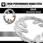 Set of 2 Front Rear Brake Disc Rotors for Honda CRF450R (2002–2014) CRF450X (2005–2017)