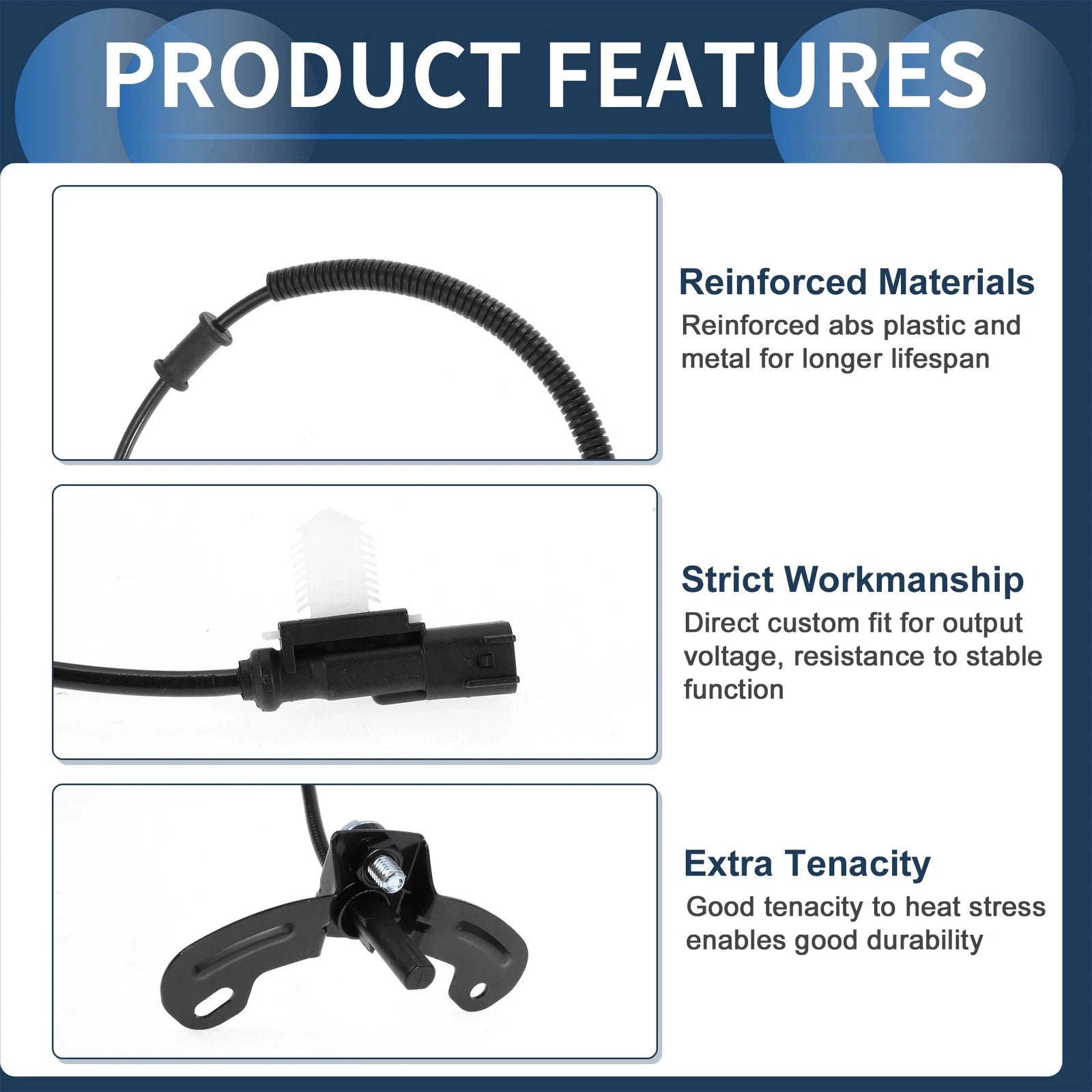 ABS Wheel Speed Sensor for Ford E-150 (2015–2020) No.BC2Z2C205A