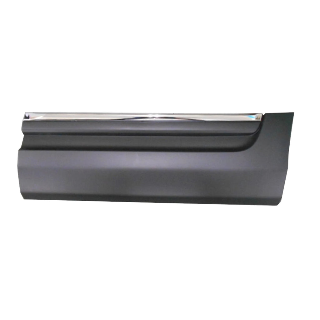 Replacement Polypropylene Driver Side Rear Lower Door Molding w/Chrome Insert