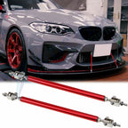 Red Front Bumper Lip Splitter Strut Rod Tie Support Bars for BMW (8-11)