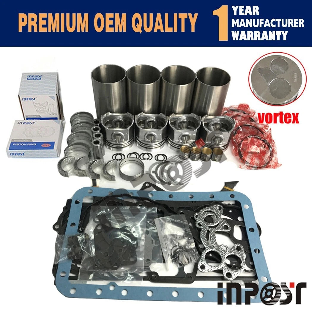 Overhaul Rebuild Kit for Kubota Bobcat S130 S150 S160 (V2203 V2203E V2203M-DI)