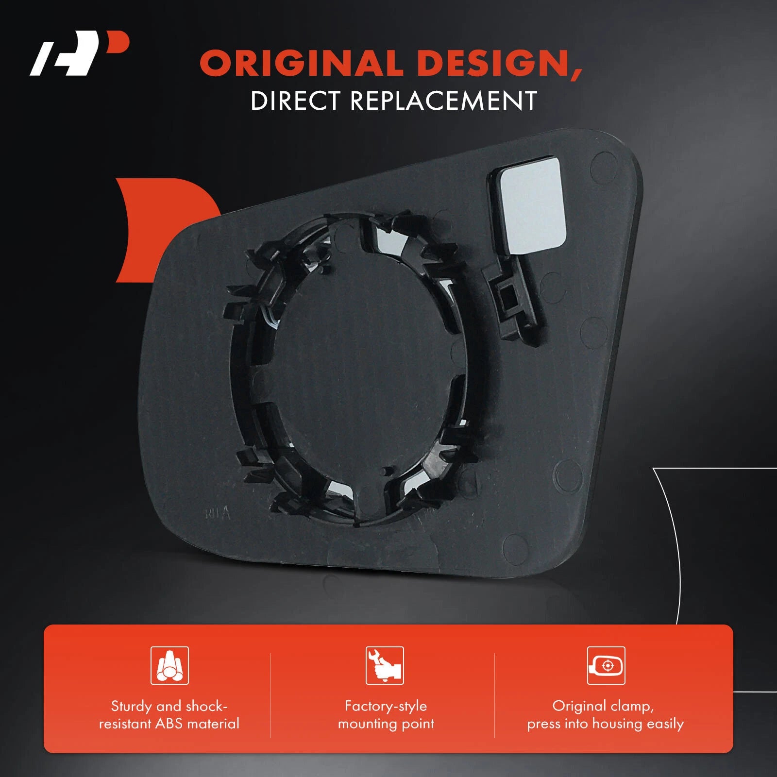 Passenger Manual Mirror Glass for Nissan Altima (2013–2018)