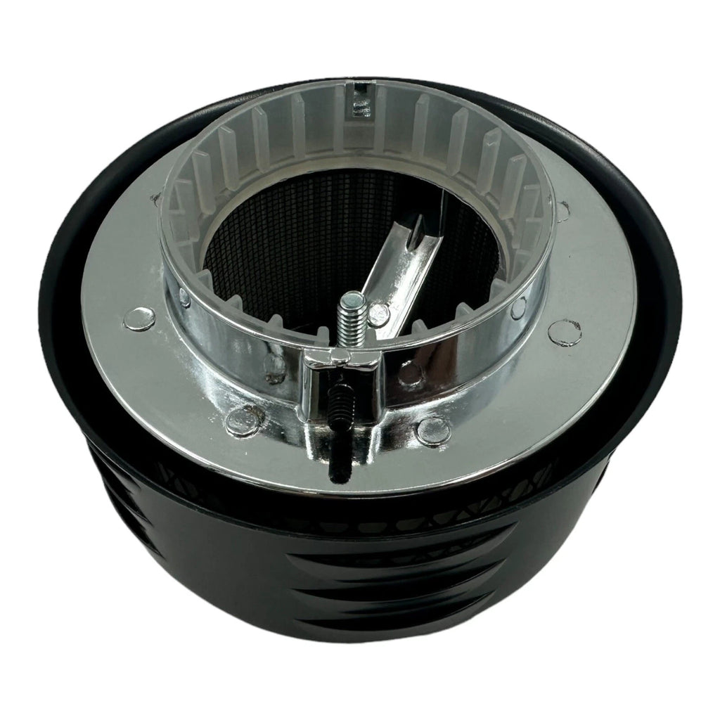 Air Cleaner Assembly Short Louvered Black for 1 and 2 Barrel Carb (2–5/16) (2–5/16)