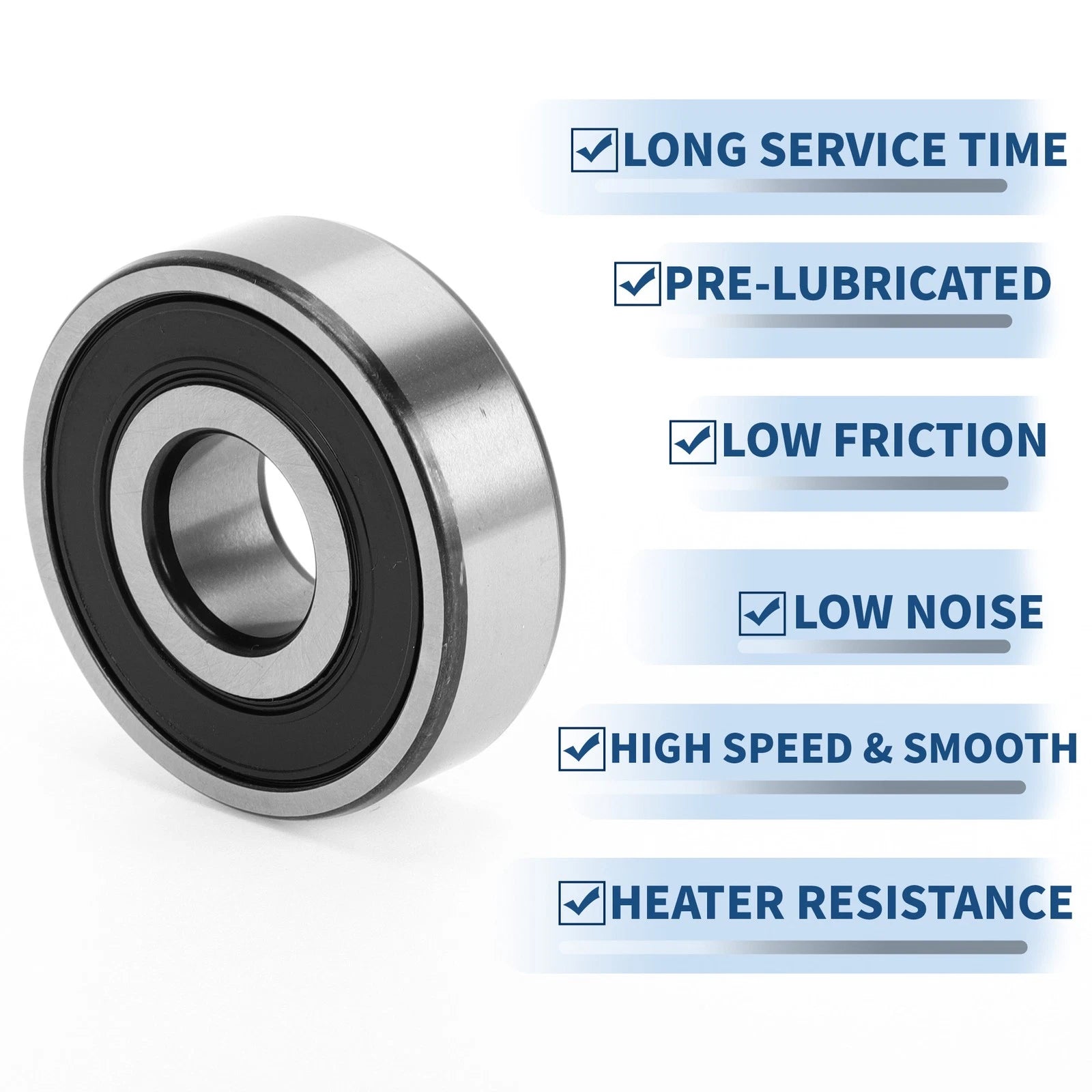 6302VV Deep Groove Ball Bearing for Scooter Skateboard Wheel (15x42x13mm)