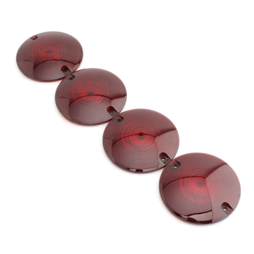 Set of 4 Turn Signal Light Indicator Cover Lens for Harley Davidson Electra Glide