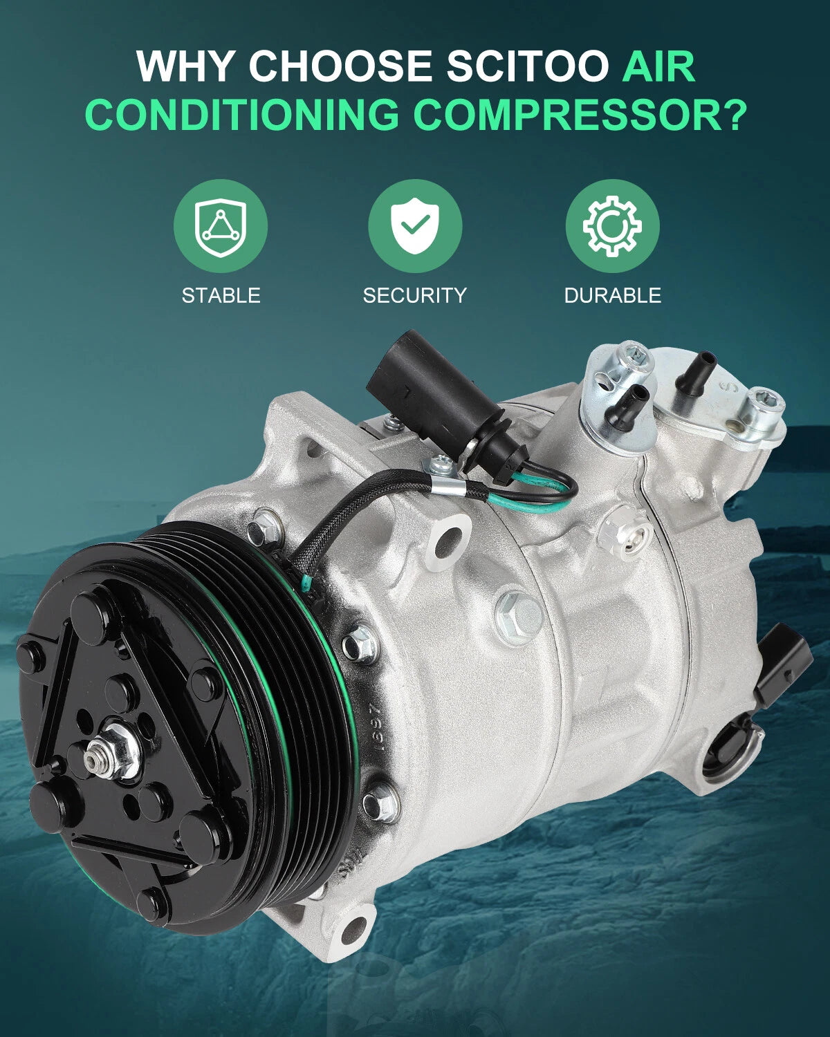 AC Compressor CO 1697C for Volkswagen Beetle Jetta Passat (2016–2017)